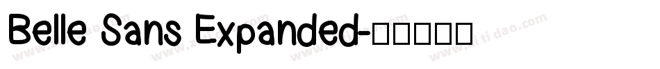 Belle Sans Expanded字体转换